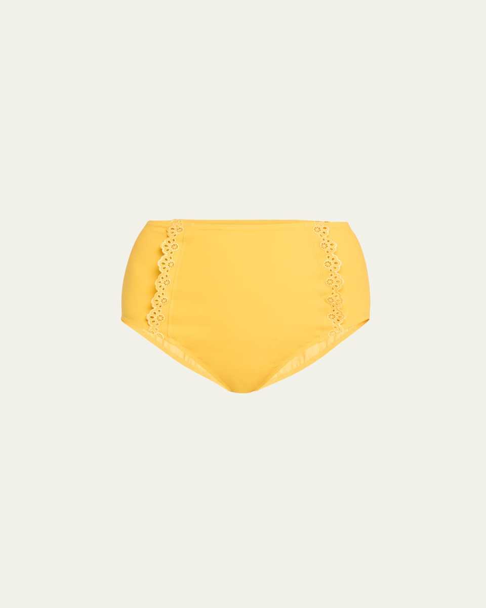 Lunaire Embroidered Bikini Bottoms
